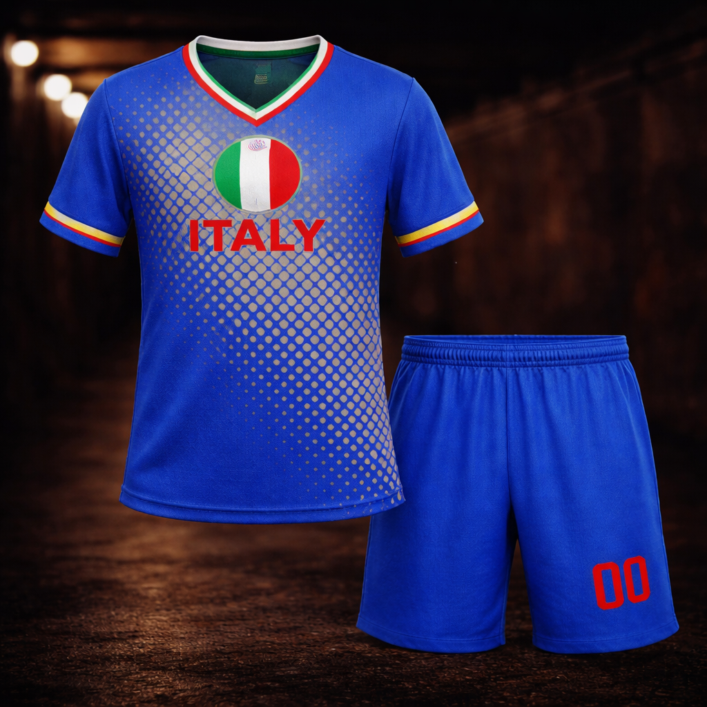 Equipamento Infantil Itália 2026 – Edição Especial